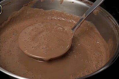 Chocolate quente finalizado