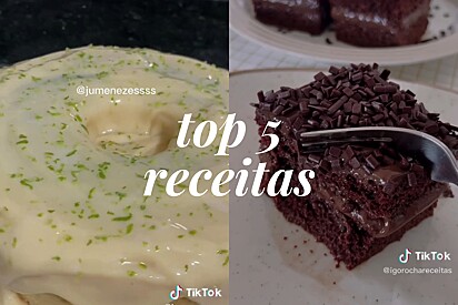 Top 5 receitas de bolos no TikTok