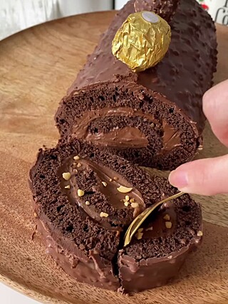 Bolo de natal ao estilo Ferrero Rocher