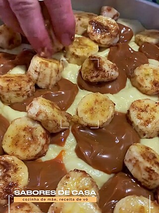 Cuca de Doce de Leite com Banana - Deliciosa receita alemã