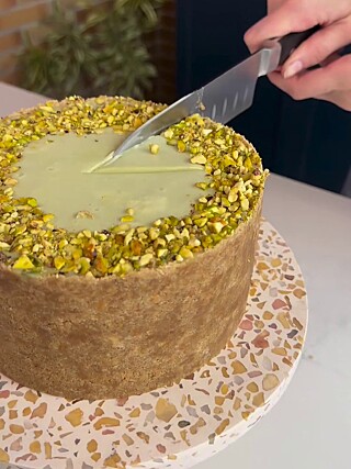 Torta mousse de pistache, uma delícia para esse final de ano